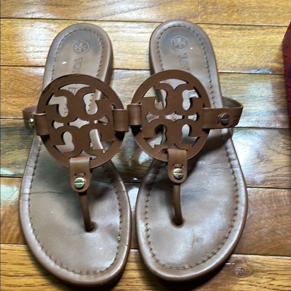 Tory Burch Miller Sandals - Vintage Vachetta